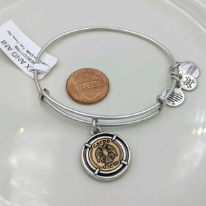 Alex and Ani Silver Gold Carpe Diem Bracelet NWT